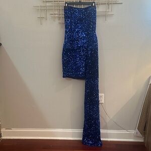 Stunning Blue Sequin Gown
